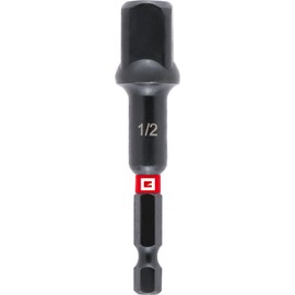 Original Einhell Impact Socket Adapter (CrV Steel, 1/2 Inch Shank, 72 mm Length, Manganese-Phosphated, Impact Resistant, Torsion Zone)