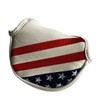 Stars & Stripes Patriotic Golf Half Mallet Putter Headcover, Center