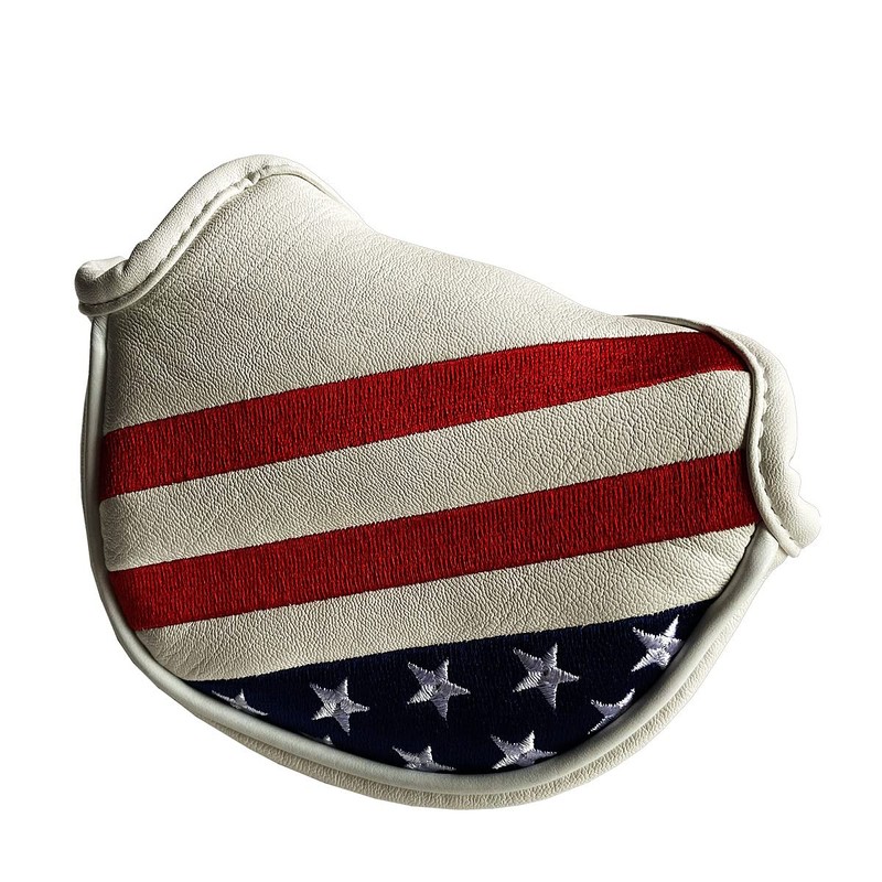 Stars & Stripes Patriotic Golf Half Mallet Putter Headcover, Center