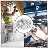 M6 Washers Set, 125 Pieces Flat Body Washers, Rustproof Flat