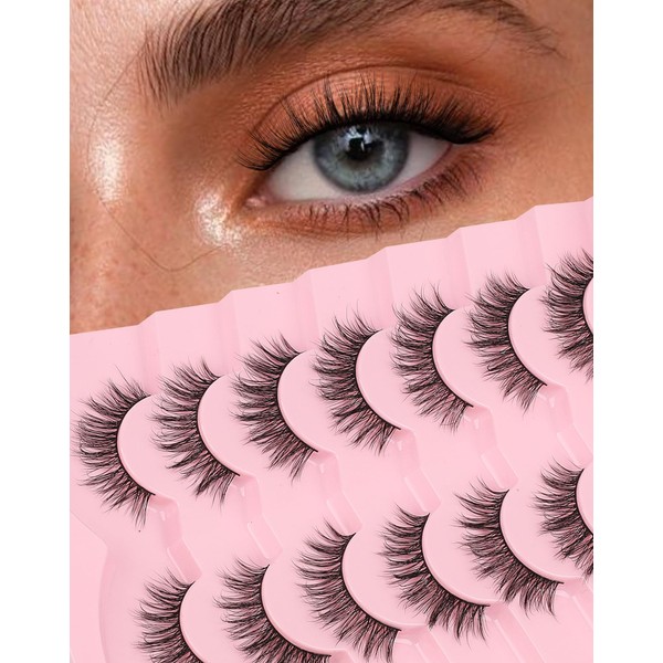 Jiocolor Natural Lashes Wispy C Curl False Lashes 9mm-16mm Demi