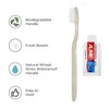 Disposable Toothbrushes with Toothpaste in Bulk, 100 Pack Individually Wrapped