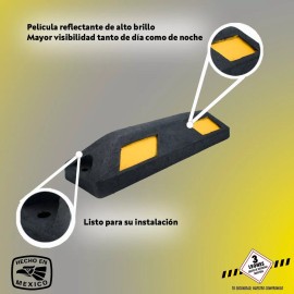 FR Tope De Estacionamiento Polietileno Para Piso 55 Cm Fr-55