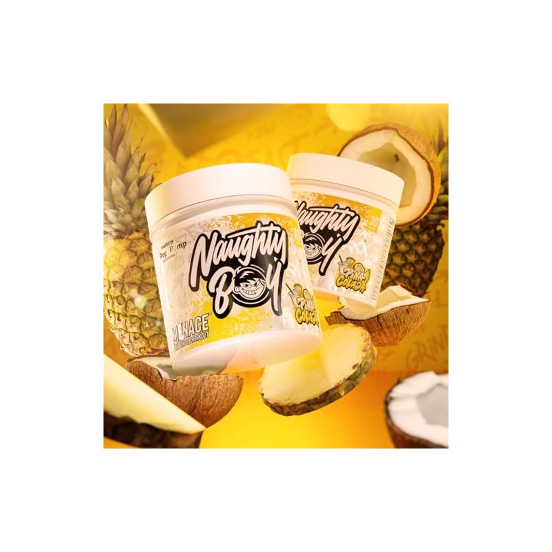 Naughty Boy Menace V2 Pre Workout Powder, High Stim Energy,