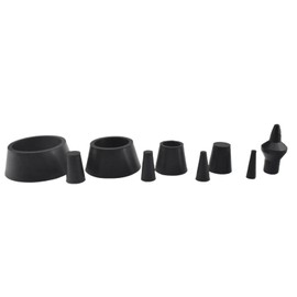Smoke Machine Cap Plugs Kit 9 Piece Set Suitable for Smoke Leakage Test and Rubber Plugs for Round Holes Various Automotive Pipeline Openings Fits for Automotive Smoke Machine