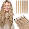 Elailite Real Hair Extensions Clip Balayage Silk Lace in Wefts