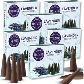 Lavender Incense Cones - Total 60 Cone Incense - Six Packs of 10 Insence Cones - Incense Cones Scented - Cone Incense Scents - Insense Cones - Inscent Cones