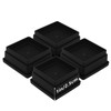 HANIHUA 4 Sets Furniture Risers 1 inch Black Bed Risers,