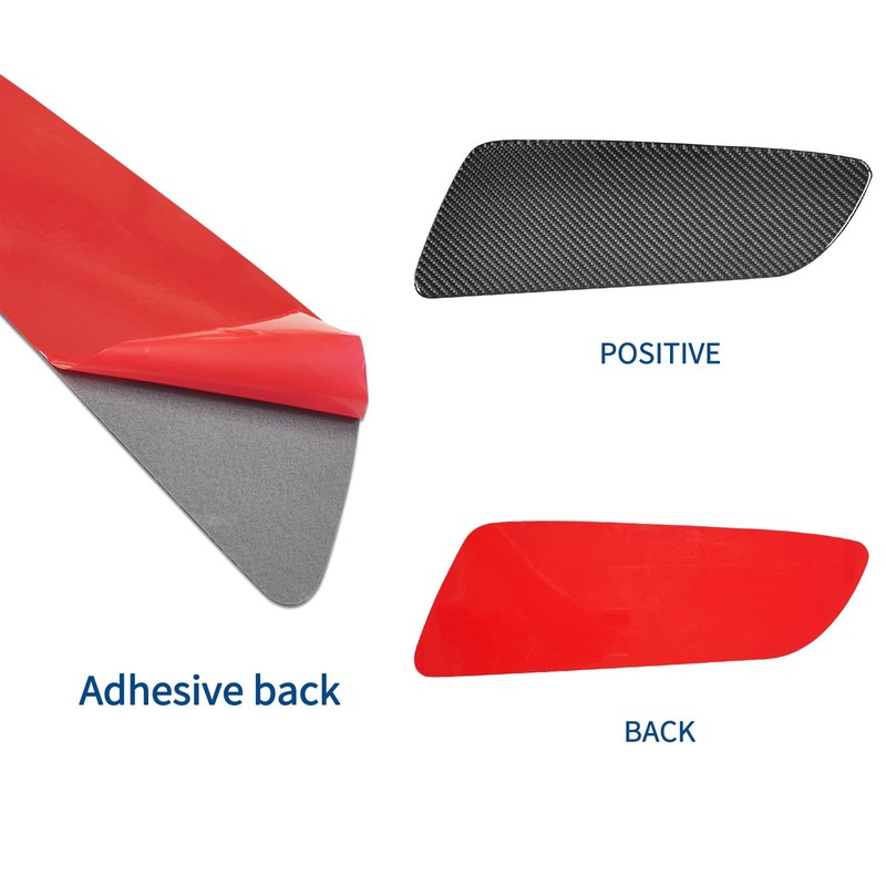 SUNJIKA Door Panel Sticker Trim for Ford Mustang 2015-2023 (2pcs