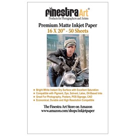 16" X 20" Premium Arctic Matte Inkjet Photo Paper - 50 Sheets