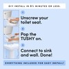 TUSHY Spa Warm Water Bidet Attachment for Toilet. Universal Fit,