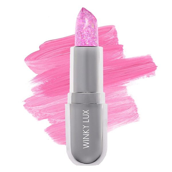 Winky Lux Glitter Confetti Balm, pH Color Changing Lipstick, Vegan