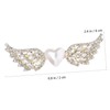 Baluue Exquisite Pearl Hairpin Angel Wings Hair Clip Stylish Elegant