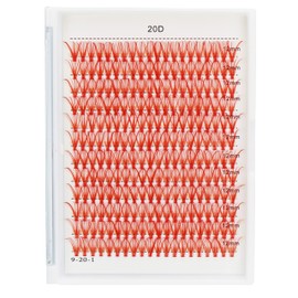 Bodermincer D Curl 240pcs 20D Multi-Color Lashes Cluster Eyelashes False Eyelashes Eyelash Extension (10mm)