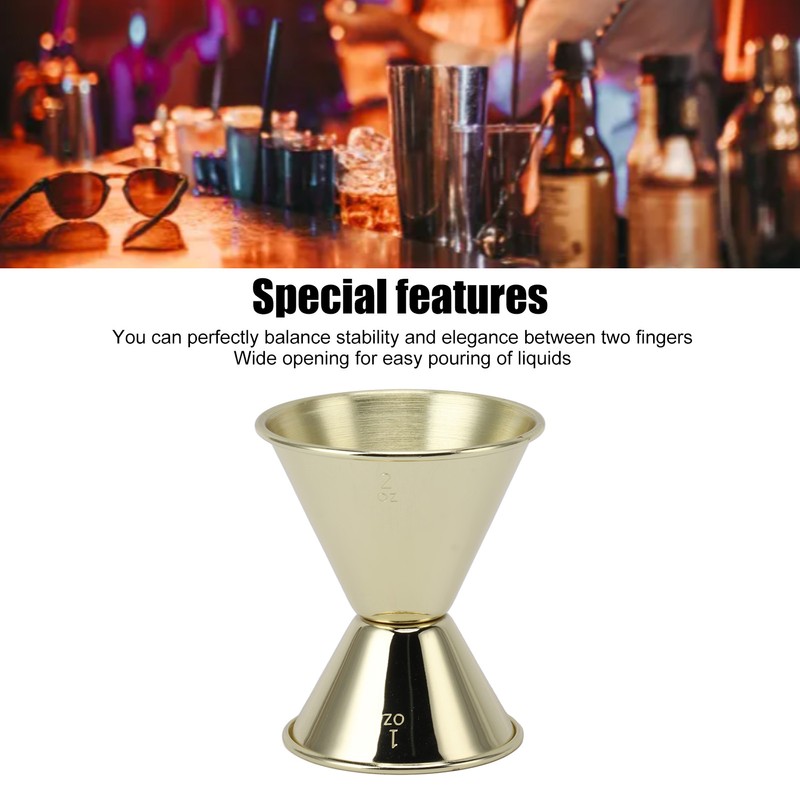 Double Head Measuring Cup Professional 304 Stainless Steel Cocktail Jigger