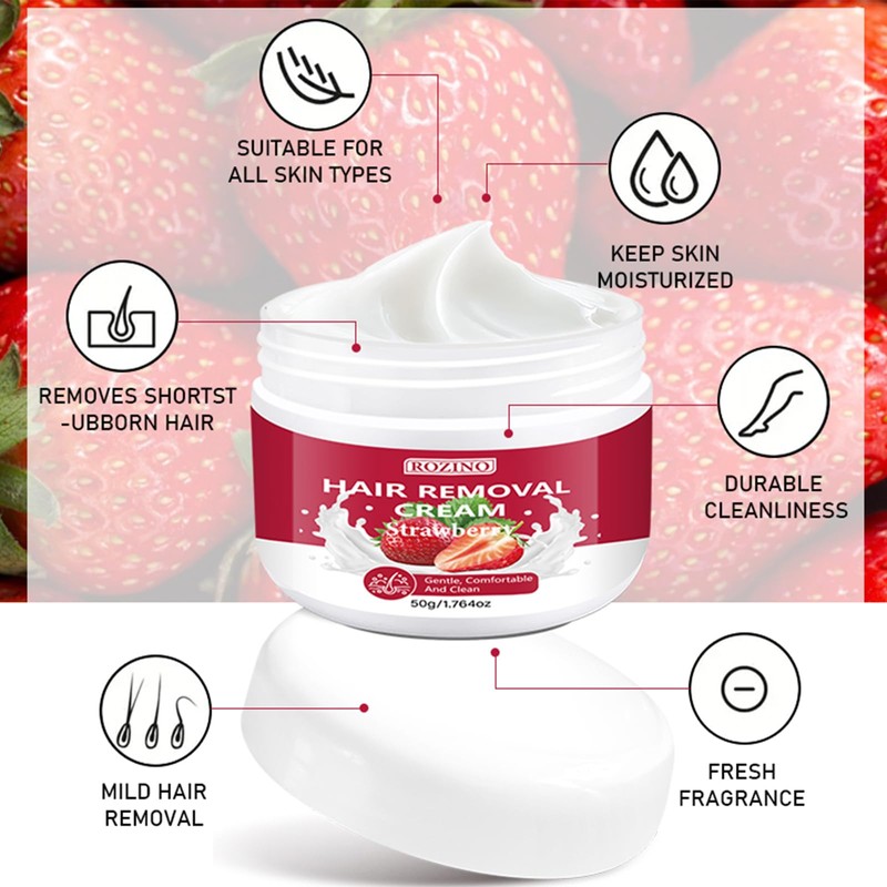 Hair Removal Cream for Women,Gentle &Painless Hair Remover Cream