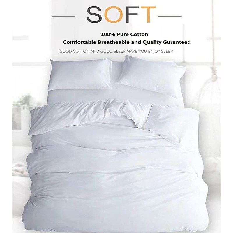 INJOY HOME DECOR 100% Pure Cotton Fully Fitted Sheet Double