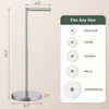 Evolvegoods Brushed Nickel Toilet Paper Holder Stand, Freestanding Toilet Paper