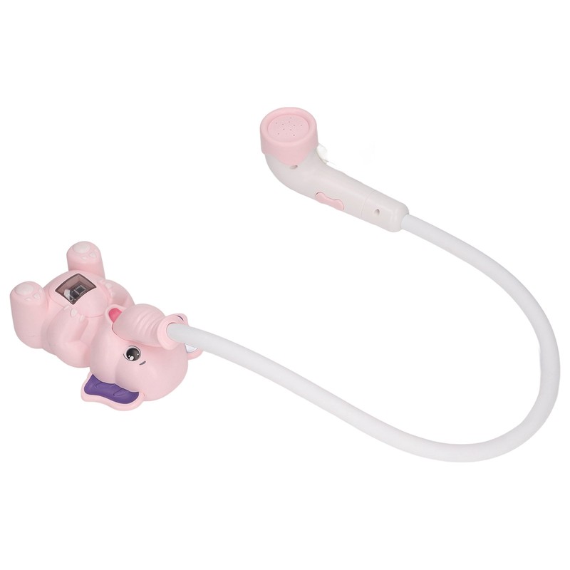 Baby Bath Shower Head with Thermometer Animal Shaped IPX7 Waterproof
