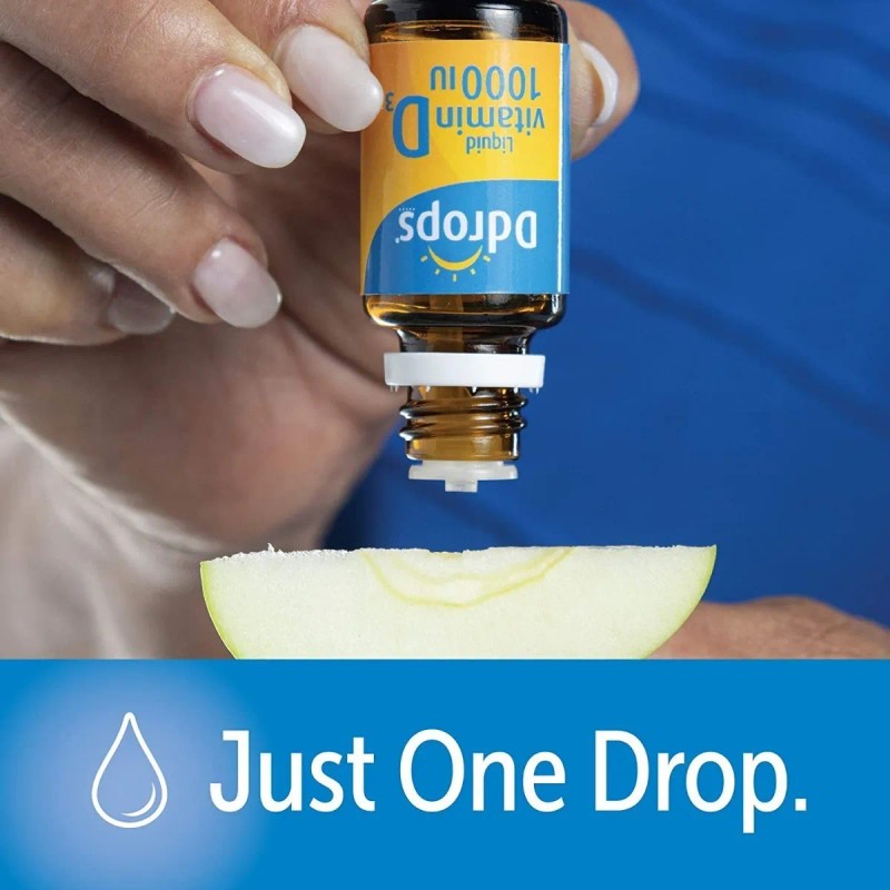 D Drops Vitamina D3 1000iu Para Adultos 365 Gotas Sabor