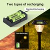 Kruta Rechargeable AA Battery for Outdoor Solar Lights, 12 Pack