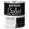 Rust-Oleum 391444 Chalked Ultra Matte Interior Paint Black Abyss 30 oz