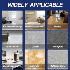 Stone Polishing Powder – for Marble, Granite & Quartz Surfaces, Removes Water Spots & Scratches, Restores Glossy Finish, Great for Kitchen & Bathroom, 2.2LB