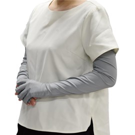 [HANDS UP MARKET] Arm Cover, UV Protection, Cooling Sensation, Arm Cover, Long Length, Sunscreen Protection, UV Protection, Women's, Finger Cut, Mesh, Breathable, Sunscreen, UV Care, For Driving,