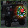 Daifunli Christmas Car Wreath Spare Tire Decoration LED Spare Tire