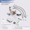 HHOOMMEE Automatic Touchless Bathroom Sink Faucet Sensor Motion Activated Commercial