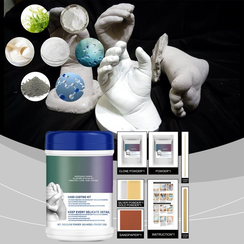 Hand Sculpture Kit | Alginate Molding Powder,Plaster Statue Molding Kit,