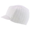 Armycrew Stretchy Top Flat Knitted Visor Beanie Hat - White