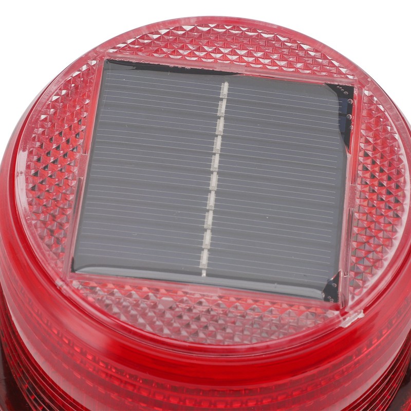 Solar Beacon Light Caution Light 8 LED Dusk to Dawn
