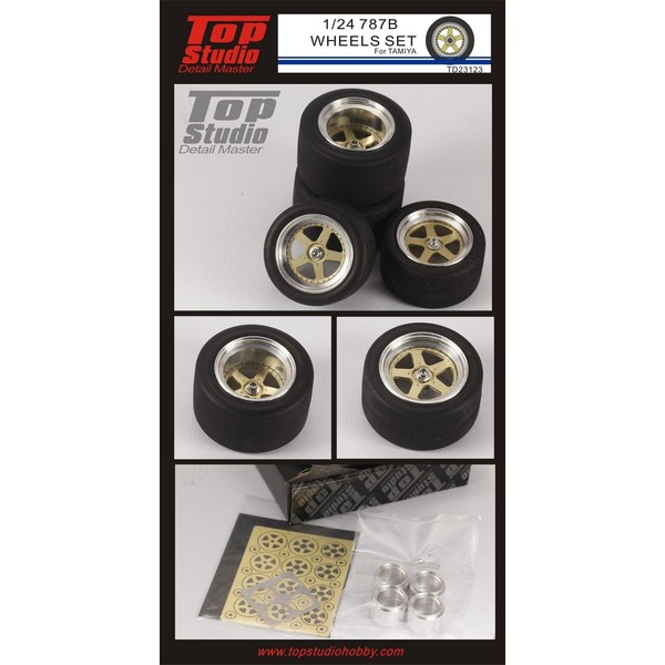 Top Studio 1/24 Mazda 787B Wheel Set Tamiya td23123