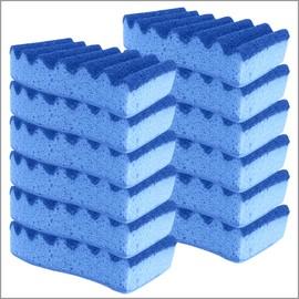 Lola Products Pot Brite All Purpose Scrub Sponge | Cleaning Scrubber | Superior Sponge Technology Lasts up to 4X Longer | Durable and Long Lasting W/Next Generation Cleaning Technology - 12 Count