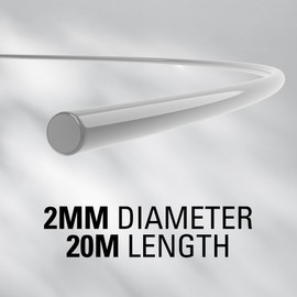 Greenworks Trimming Line 20 m, 2 mm Thread Diameter for Greenworks Grass Trimmer GST1246 GD40BC GD40BCB Series