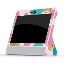 MightySkins Skin Compatible with Facebook Portal - Golden Bubbles | Protective, Durable, and Unique Vinyl Decal wrap Cover | Easy to Apply, Remove, and Change Styles | Made in The USA