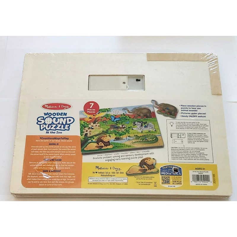 Melissa & Doug 2020 - WOODEN SOUND PUZZLE AT THE