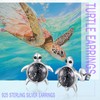 Turtle Earrings 925 Sterling Silver Sea Turtle Stud Earrings for