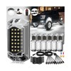 12Pods Full Angle All Pure White LED Rock Lights Full