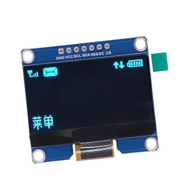 7Pin 1.54in IPS Display Module SPD0301 Drive IC 128X64 SPI