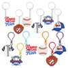Eabdice Pack of 12 Sports Keychains, Sports Keychains, Sports Ball