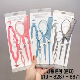 핑크 블루 단색 플라스틱 스타일링 도구 토시 포니 테일 클립 헤어 브레이드 메이커 2 4 개 [01 2Pcs Gray] Pink Blue Solid Color Plastic Styling Tool Toshi Ponytail Clip Hair Braid Maker 2 4 Pieces [01 2Pcs Gray]