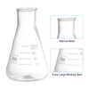 PATIKIL Erlenmeyer Flasks, 6 Pack 50ml Narrow Mouth Graduated Flasks