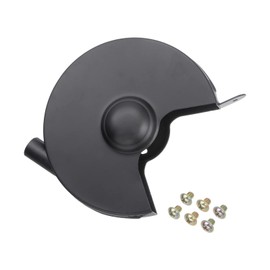 HARFINGTON Bench Grinder Wheel Inner and Outer Left Guard Cover 7.87" Carbon Steel Shroud Set with Screw for Bench Grinder Polisher, Black