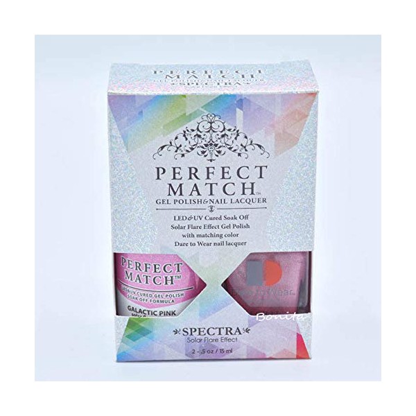 Lechat Perfect Match Gel + Nail Polish Spectra Collection SPMS13 Galactic Pink