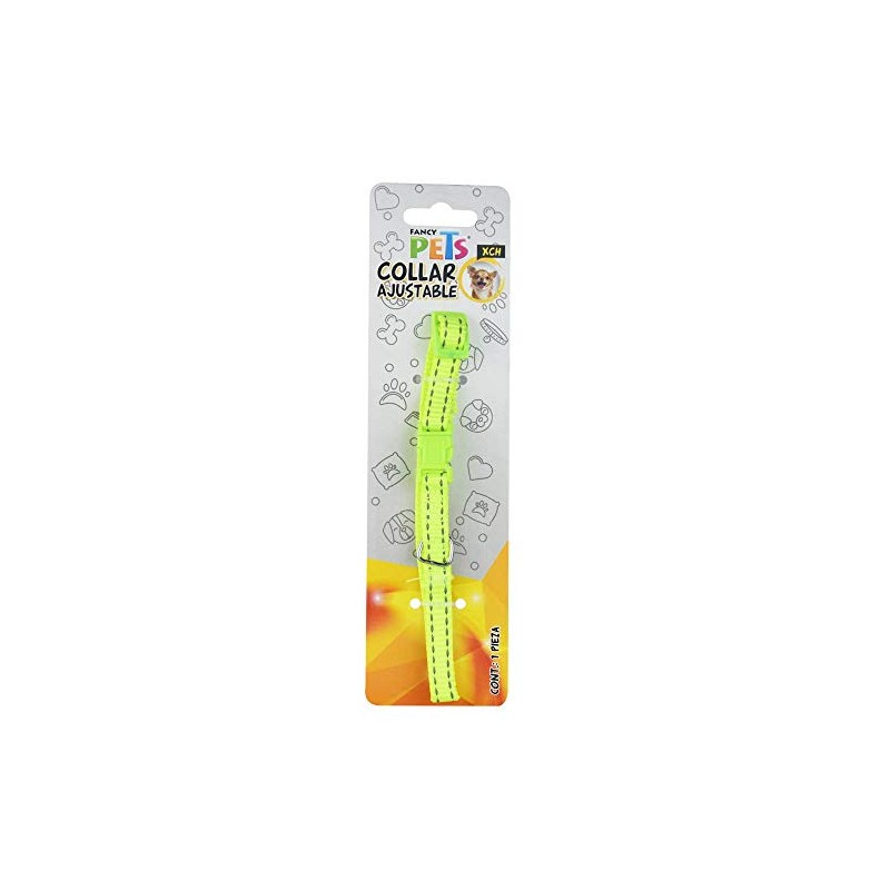 Fancy Pets Collar Extra Chico de Nylon con Bandas Reflejantes