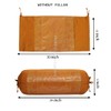Stylo Culture Traditional Polydupion Cylindrical Tubular Bolster Pillowcase Brown Mandala
