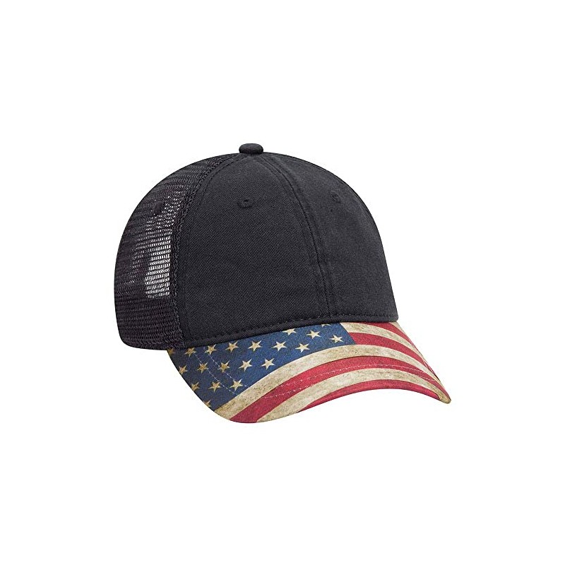 Ashen Fane 6 Panel US Flag Garment Washed Cotton Twill