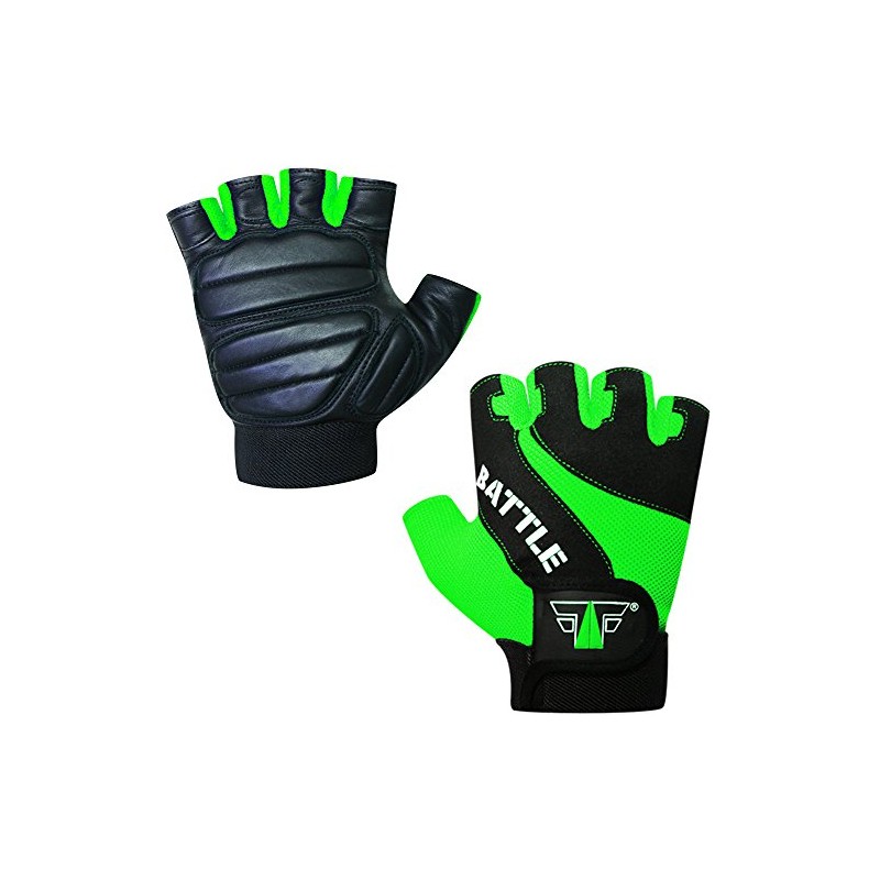 FOX-FIGHT Battle Green Fitness Weight Training Professional High Quality Leather